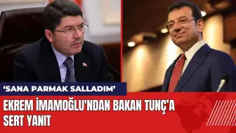 Ekrem İmamoğlu'ndan Bakan Tunç’a sert yanıt: Sana parmak salladım