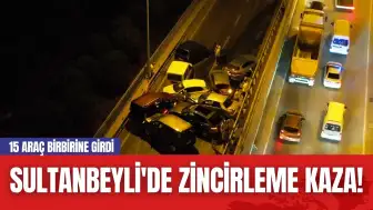 Sultanbeyli'de Zincirleme Kaza! 15 Araç Birbirine Girdi