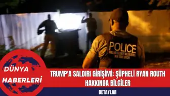 Trump'a Saldırı Girişimi: Şüpheli Ryan Routh Hakkında Bilgiler