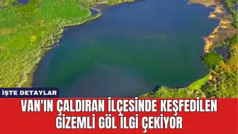 Van'ın Çaldıran ilçesinde keşfedilen gizemli göl ilgi çekiyor