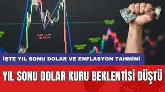 Yıl sonu dolar kuru beklentisi düştü