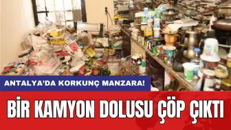 Antalya’da korkunç manzara: Bir kamyon dolusu çöp çıktı