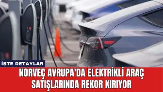 Norveç Avrupa'da Elektrikli Araç Satışlarında Rekor Kırıyor