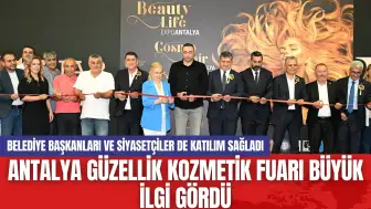 Antalya Güzellik Kozmetik Fuarı Açılışta Büyük İlgi Gördü