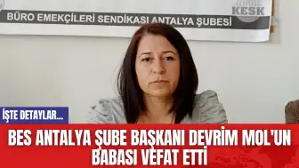 BES Antalya Şube Başkanı Devrim Mol'un Babası Vefat Etti