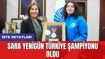 Sara Yenigün Türkiye şampiyonu oldu