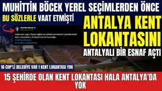 15 şehirde olan kent lokantası hala Antalya'da yok