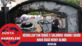 Hizbullah'tan İsrail'e Saldırısı: Ramat David Hava Üssü Hedef Alındı