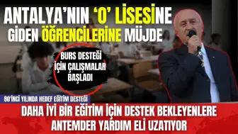 Antalya'nın o lisesine giden öğrencilere ANTEMDER'den maddi destek!