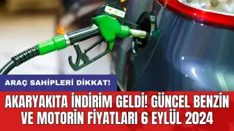 Akaryakıta indirim geldi! Güncel benzin ve motorin fiyatları 6 Eylül 2024