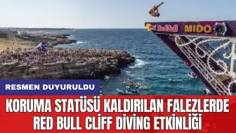 Koruma statüsü kaldırılan falezlerde Red Bull Cliff Diving etkinliği