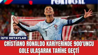 Cristiano Ronaldo Kariyerinde 900'uncu Gole Ulaşarak Tarihe Geçti