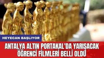 Antalya Altın Portakal'da yarışacak öğrenci filmleri belli oldu