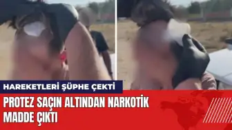 Karaman'da protez saçın altından narkotik madde çıktı