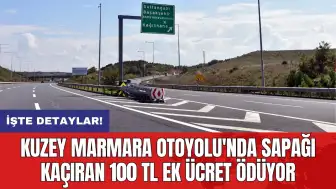 Kuzey Marmara Otoyolu'nda sapağı kaçıran 100 TL ek ücret ödüyor