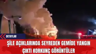 Şile Açıklarında Seyreden Gemide Yangın Çıktı Korkunç Görüntüler