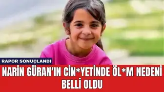 Narin Güran'ın Cin*yetinde Öl*m Nedeni Belli Oldu: Rapor Sonuçlandı