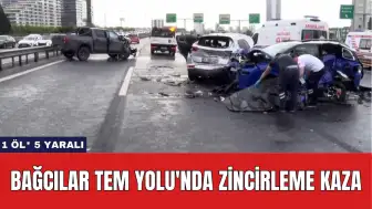 Bağcılar TEM Yolu'nda Zincirleme Kaza: 1 Öl* 5 Yaralı