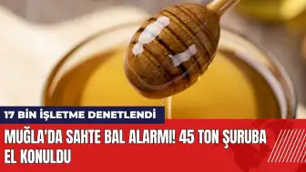 Muğla'da sahte bal alarmı! 45 ton şuruba el konuldu