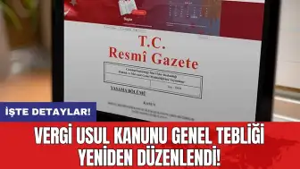 Vergi Usul Kanunu Genel Tebliği yeniden düzenlendi!