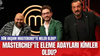 Masterchef'te Eleme Adayları Kimler Oldu? Dün Akşam Masterchef'te Neler Oldu?