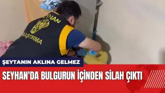 Seyhan'da bulgurun içinden silah çıktı