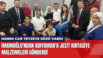 İmamoğlu Hanım teyzeye sözünü tuttu: Kırtasiye malzemeleri gönderdi