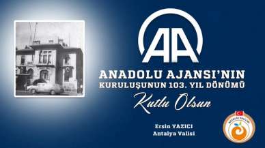 Yazıcı Anadolu Ajansı’nın kuruluşunu kutladı