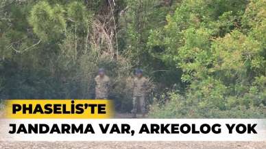 Phaselis’te jandarma var, arkeolog yok!