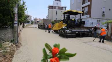 Döşemealtı’nda yol çalışması