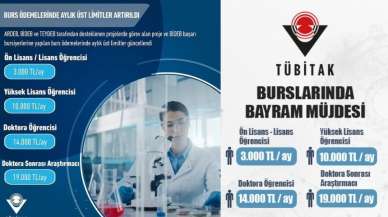 TÜBİTAK burslarına zam yapıldı