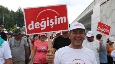 BOLU’DAN, CHP GENEL MERKEZİNE YÜRÜYEN TANJU ÖZCAN, ANKARA KIZILCAHAMAM’DA