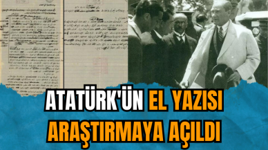 Atatürk'ün el yazısı notları araştırmaya açıldı