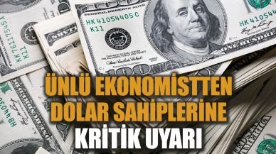 Ünlü ekonomistten dolar sahiplerine kritik uyarı