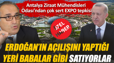 Erdoğan’ın açılışını yaptığı yeri babalar gibi satıyorlar. Çok sert EXPO tepkisi