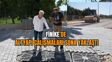 Finike’de altyapı çalışmaları sona yaklaştı