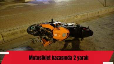 Motosiklet kazasında 2 yaralı  