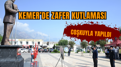 Kemer’de Zafer kutlaması coşkuyla yapıldı