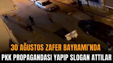 Zafer Bayramı’nda skandal görüntü: P*K sloganı attılar