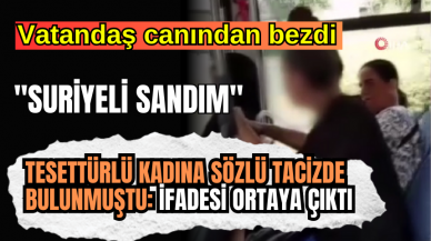 Tesettürlü kadını Suriyeli zannedip saldırdı