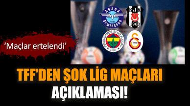 TFF'den şok lig maçları açıklaması! Maçlar ertelendi