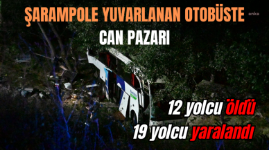 ŞARAMPOLE YUVARLANAN OTOBÜSTE CAN PAZARI