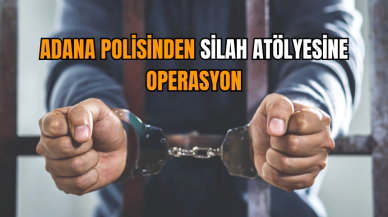 Adana polisinden silah atölyesine operasyon