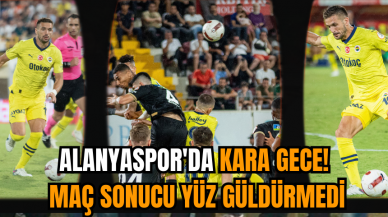 Alanyaspor'da kara gece! Maç sonucu yüz güldürmedi