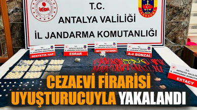 Cezaevi firarisi uy*şturucuyla yakalandı