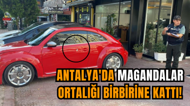 Antalya'da magandalar ortalığı birbirine kattı!