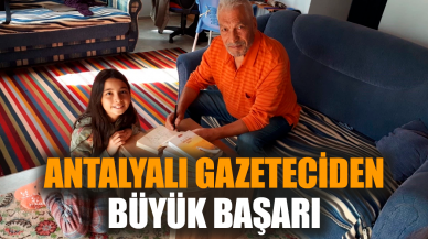 Antalyalı gazeteciden büyük başarı