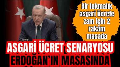 Erdoğan'ın masasında asgari ücret için 2 rakam var