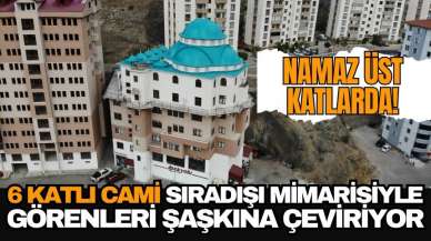 6 KATLI CAMİ, GÖKDELENLERLE YARIŞIYOR