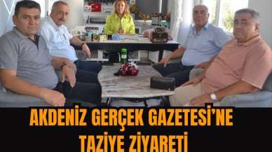 TES İş'ten Akdeniz Gerçek Gazetesi'ne Taziye Ziyareti